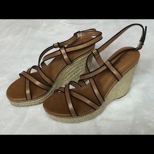Tan Wedge Sandals